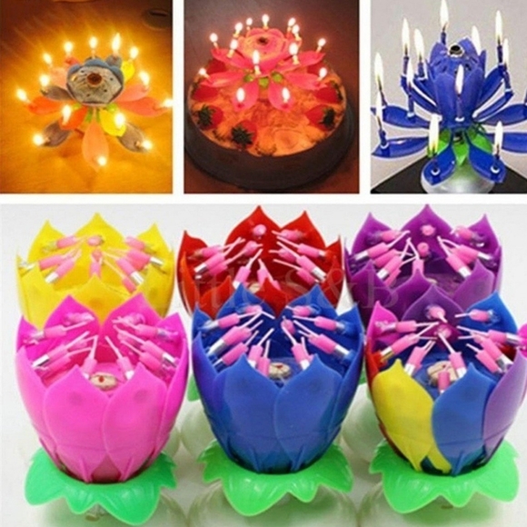 Birthday flower Candle - Picture 2 of 4